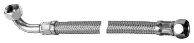 Schell Schlauch Clean-Fix S, flexibel 3/8" Winkel, 3/8"ÜM, L:200, lose, chrom 102180630