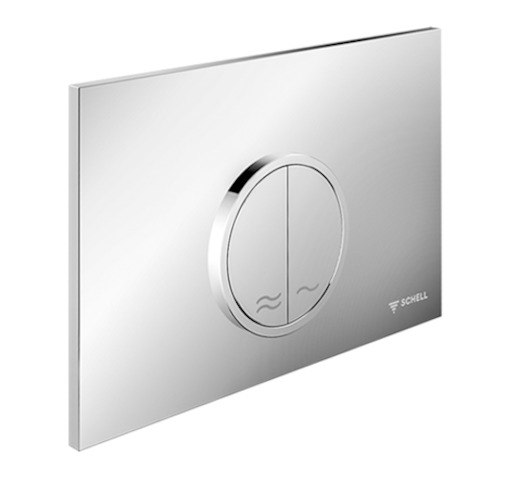 Schell WC-Betätigungsplatte CIRCUM Zweimengenspülung, chrom 031190699