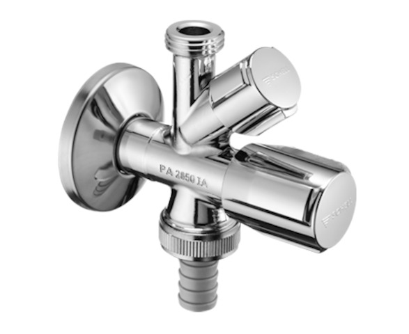 Schell Kombi-Eckventil COMFORT RV, langer Schaft,Schlauchverschr.,chrom 035690699