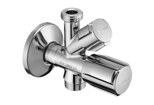 Schell Kombi-Eckventil COMFORT RV, langer Schaft, chrom 035700699