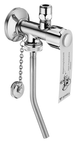 Schell Probenahme-Eckventil Langer Schaft, ASAG, 1/2", chrom 038350699