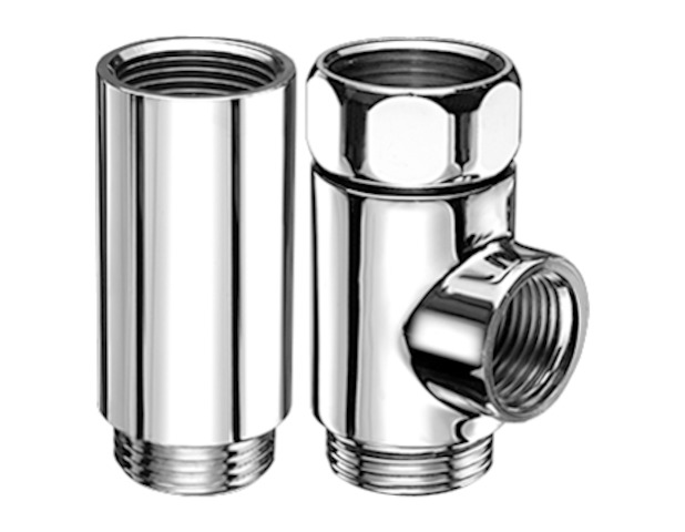 Schell T-und Distanzstück Überwurfmutter, 3/4", chrom 041010699