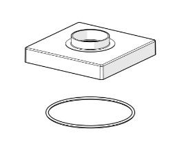 Hansa Cover Flange 75x75 mm chrome 1003885V 3x avaialable