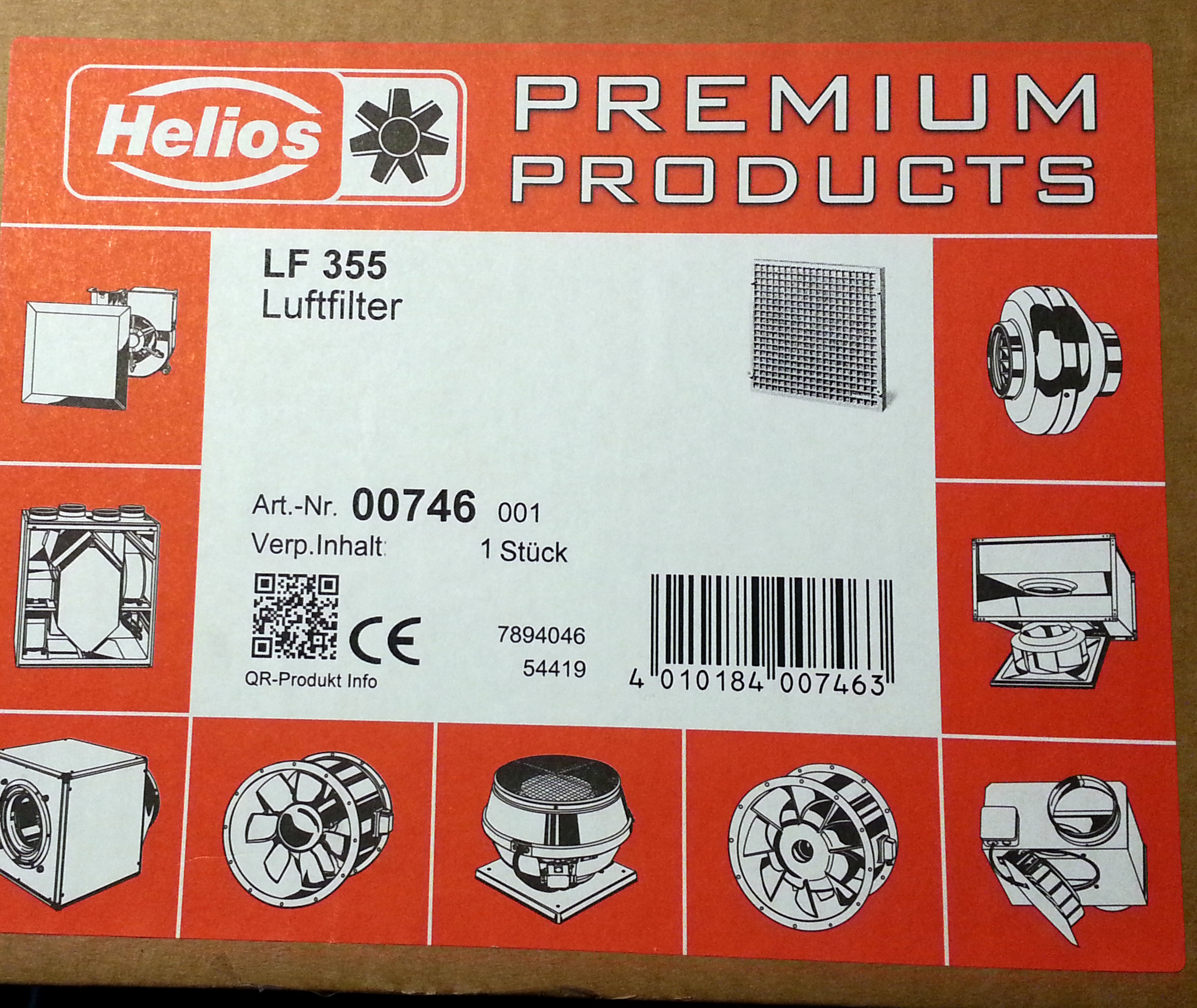 Helios LF 355 Luftfilter 0746