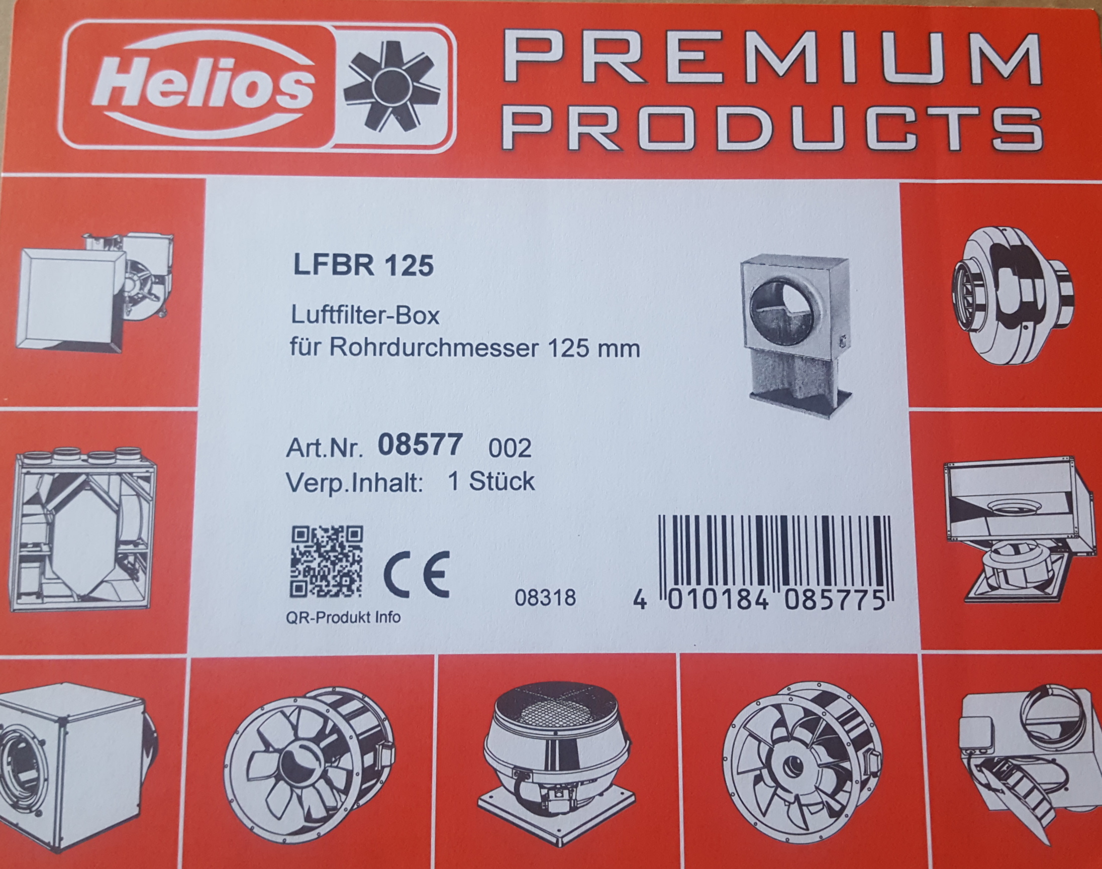 Helios LFBR 125 Luftfilter-Box 8577