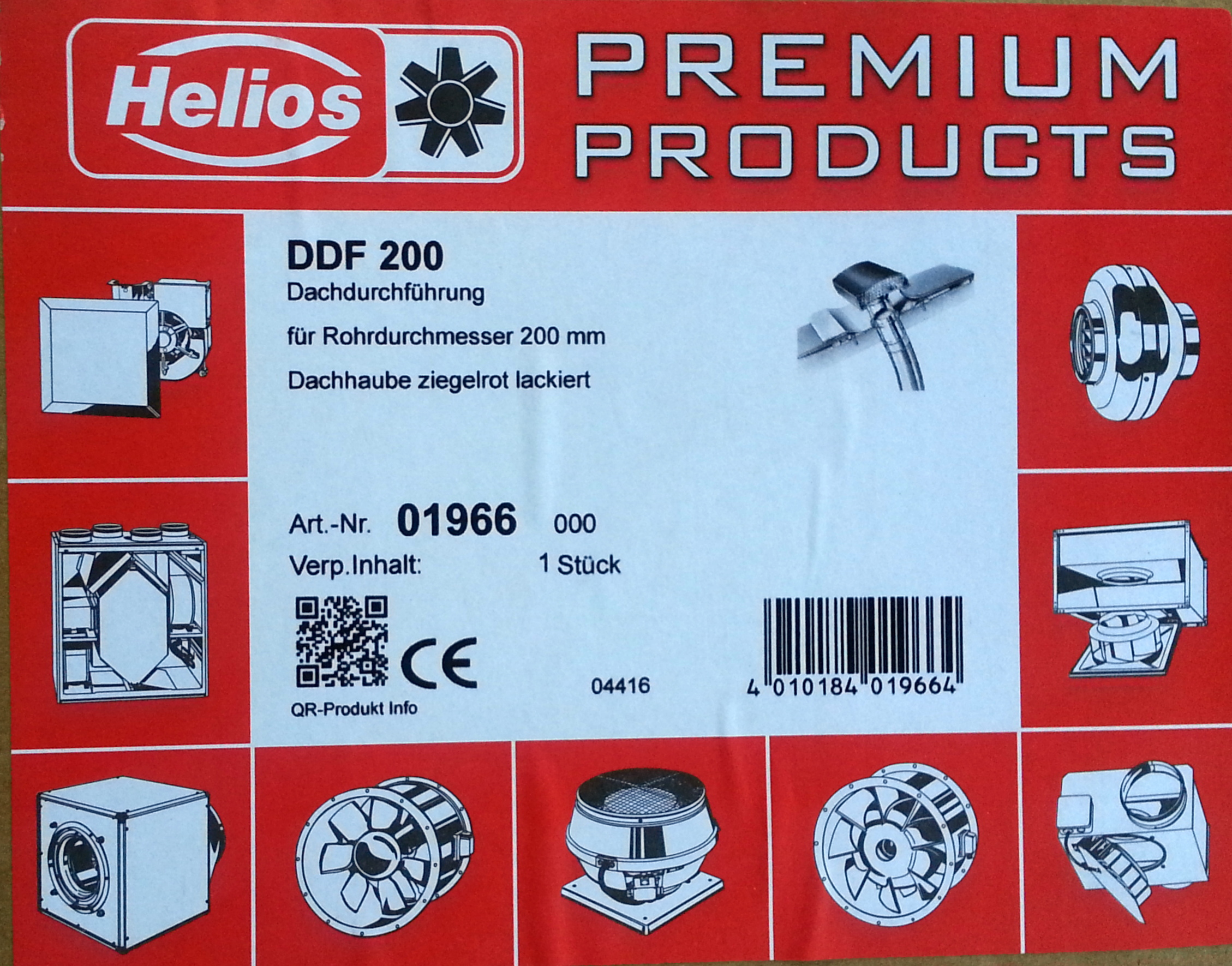 Helios DDF 200 Dachdurchfuehrung für Rohr-DN 200 1966
