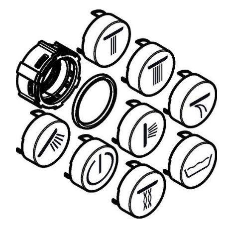 Hansgrohe Symbole Set Axor schwarz  92544610