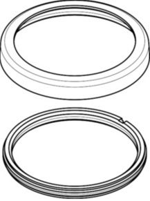 Hansgrohe Rosette Axor Brausehalter 3-/4-Loch Wannenarmatur chrom 95753000