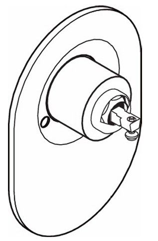 Hansgrohe Umruestset Kugel auf M3 Brausemische Unterputz chrom 96384000