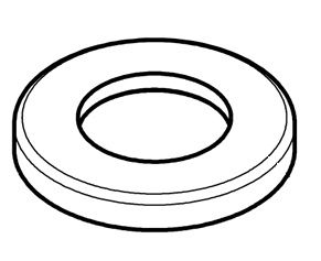 Hansgrohe Rosette Axor Citterio 4-Loch Wannen- armatur d:70mm chrom 97779000