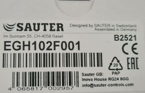 Sauter Dew point monitor and transducer 0...10V 70...85%rF EGH102F001