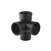 Geberit Silent-PP Eckabzweig 87,5  Grad mit Muffen DN 110 / 110 / 110 390559141