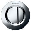 Geberit Remote control type 01 pneumatic for dual flush,  concealed press-button gloss-chrome-plated 116042211