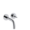 Hansgrohe Single lever basin mixer concealed instalhole Axor Uno chrome w spout and escutcheon 160mm 38113000